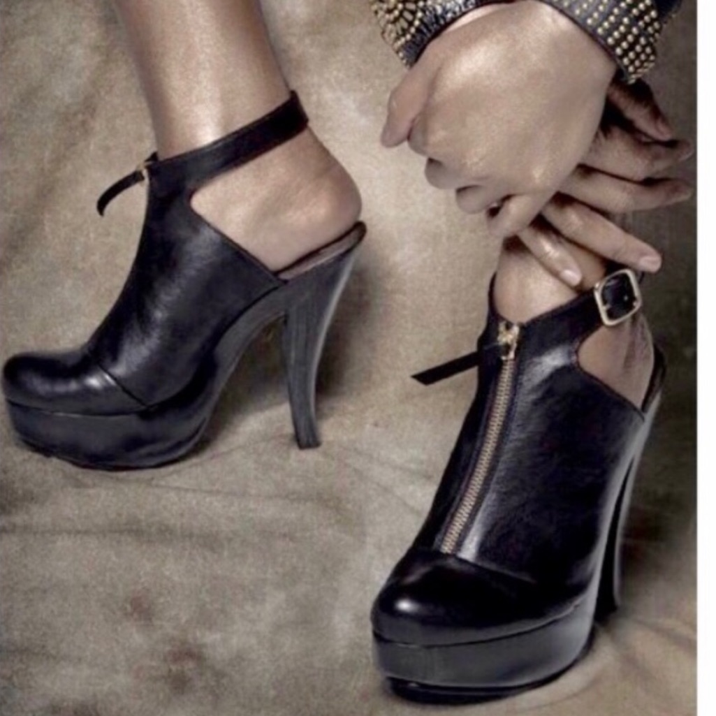 Calleen Cordero Handmade Brown Heel Front Zipper 7